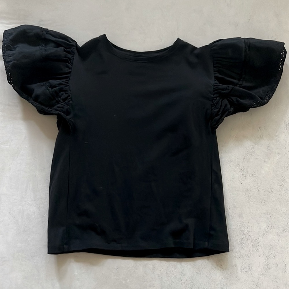 Zara girls puffed sleeve top / shirt